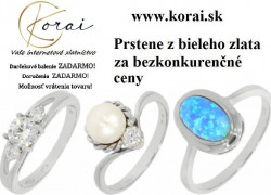 Prstene z bieleho zlata Korai 22