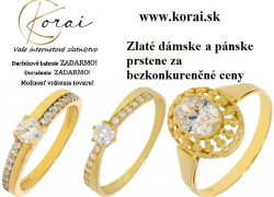 Prstene zo žltého zlata Korai